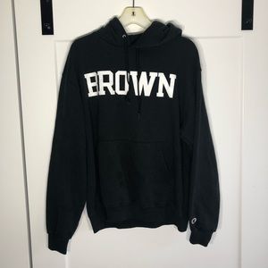 Champion Brown University Hoodie Size Large